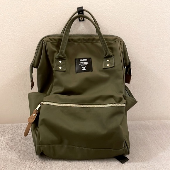 Bags Anello Army Green Backpack Poshmark